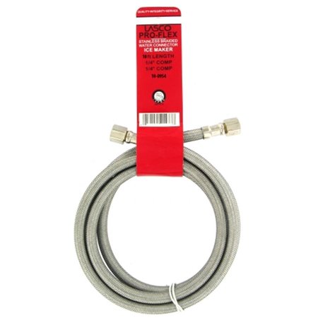 LARSEN SUPPLY CO .25in. Compression x .25in. Compression x 10ft. Ice Maker Connector 10-0 10-0954